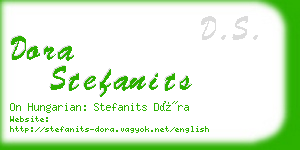 dora stefanits business card